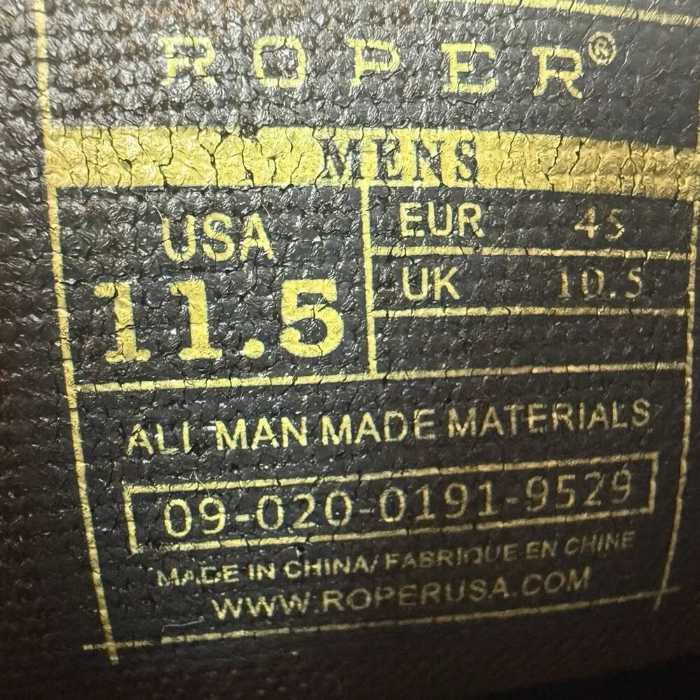 Roper Trent Mens Loafer Brown Leather Casual Shoe 11.5 (09-020-0191-9529)